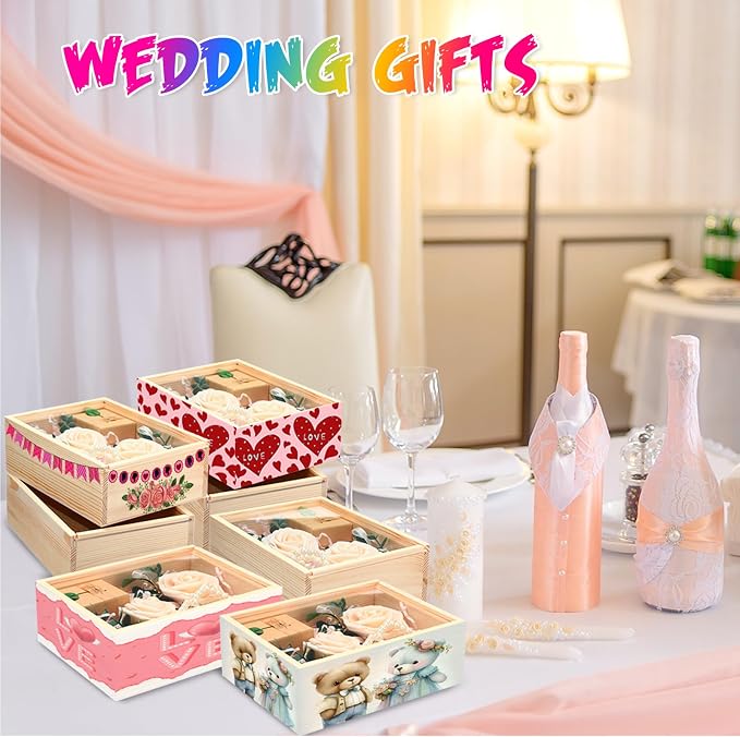 Thyle 18 Pcs Unfinished Wood Display Boxes - Image 7