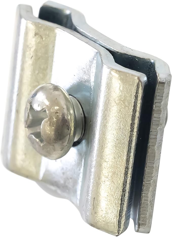 Gridwall Joining Clip Connectors for Grid Panels, Powder-Coated or Chrome Plated Steel (Quantity 10) (10, Chrome)
