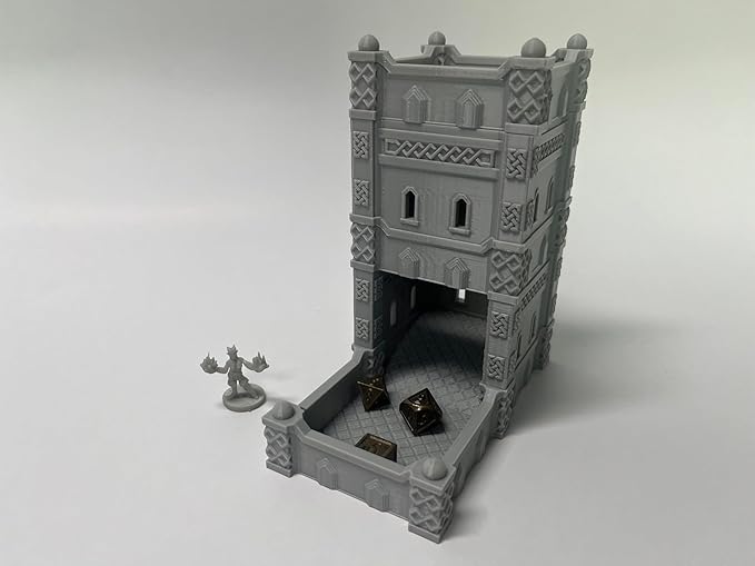 HAUTICO Dwarf Dice Tower Terrain Scenery for 20-28mm Miniatures Wargame, D&D Table Top Game Paintable
