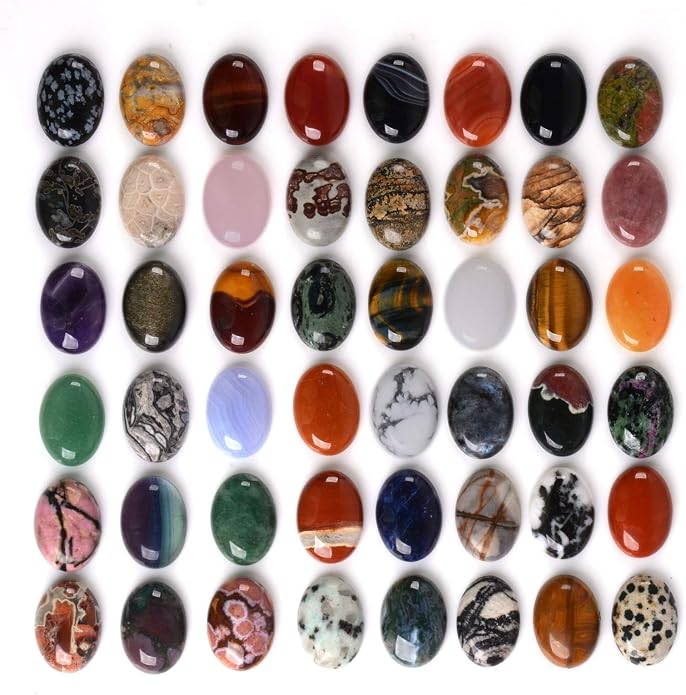 Wholesale Lot Multi-color Gemstone Round Oval Cab Cabochon by Justinstones