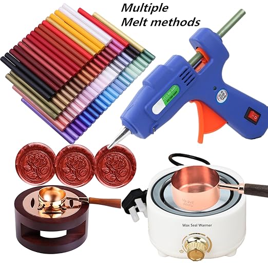 Fruit Green Wax Seal Sticks, ONWINPOR 20pcs Glue Gun Waxing Sealing Sticks for Waxseal Stamp, Mini Sealing Waxs Sticks Suit for 0.28''Glue Gun (Fruit Green)