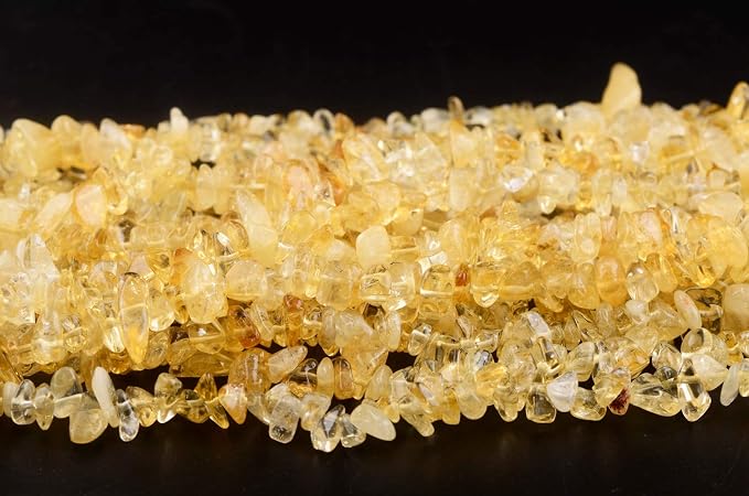 Natural Chip Stone Beads Citrine 5-8mm About 400 Pieces Irregular Gemstones - Image 4