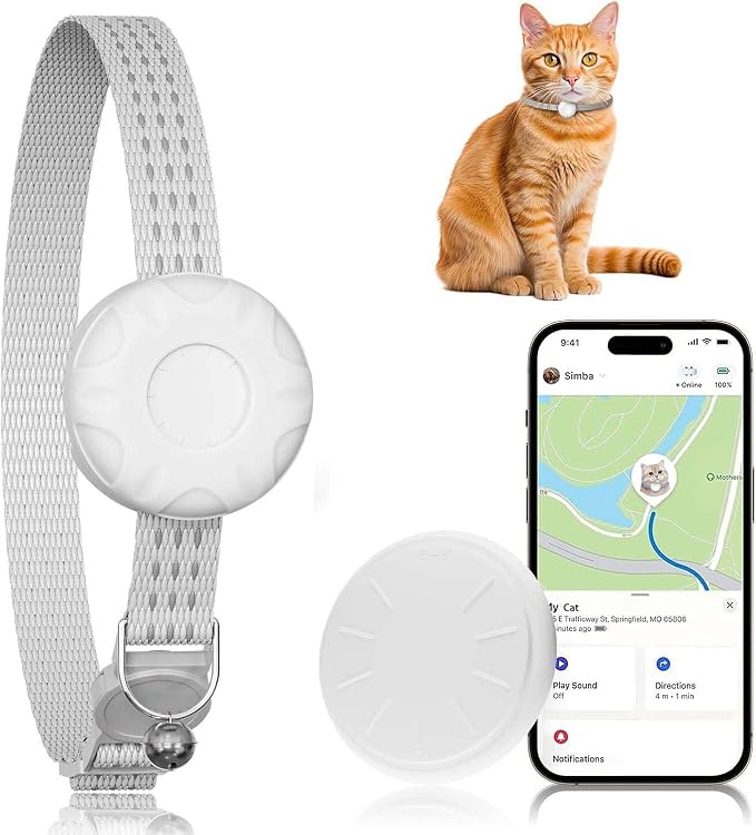 Cat Tracker, MINI GPS Tracker for Cats, Compatible by ZFSJTAG