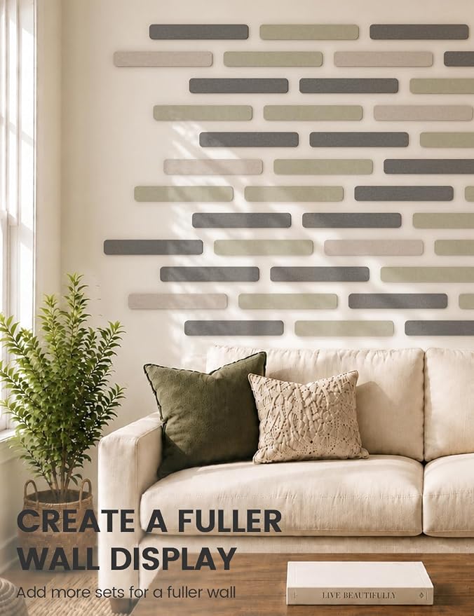 Fluxynara Cork Board Alternative Felt Strip Board 5-Pack 13"x2", Office Pin - Image 7