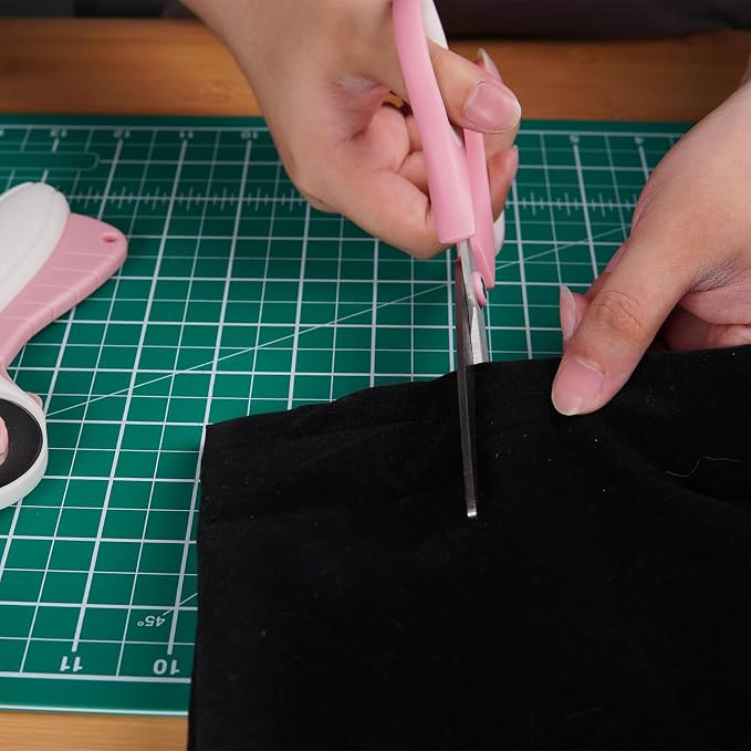 MANUFORE Pink Professional Sewing Scissors Set: Big and Small Scissors - Image 4