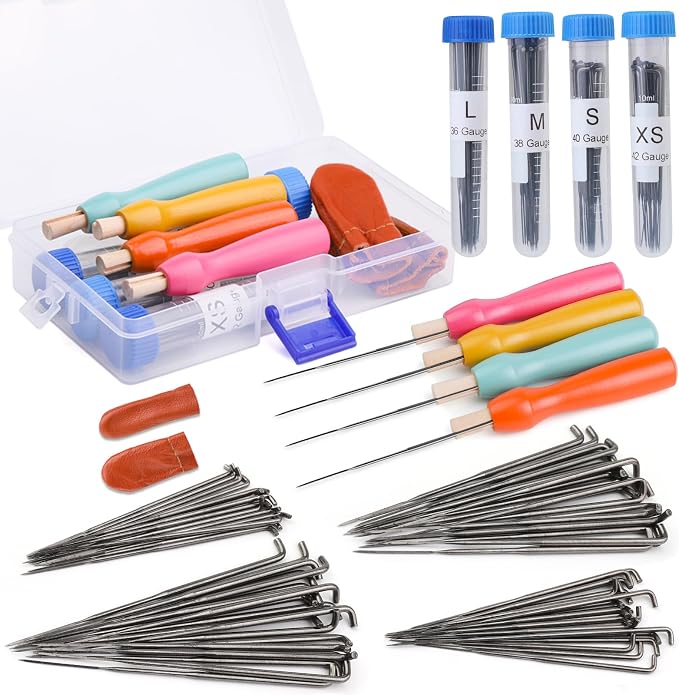 WONVOC Needle Felting Needles, 4 Sizes Triangle Felting Needles, Needle Felting by wonvoc