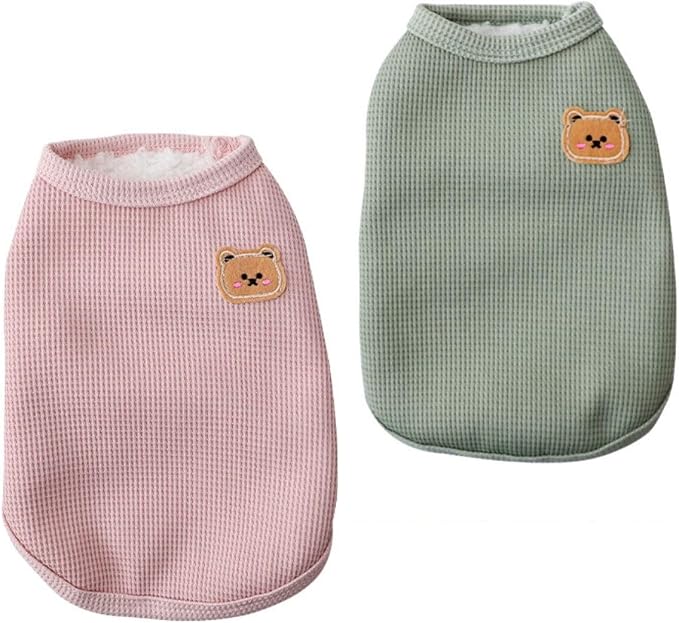 Fleece Cotton Dog Winter Warm Soft, Lightweight, Breathable Pet T-Shirts & by BIECWIAY