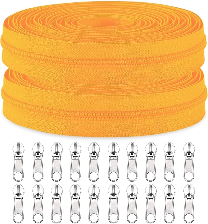 Sawoake #3 Nylon Coil Zippers by The Yard Bulk 10 Yards by Zipper