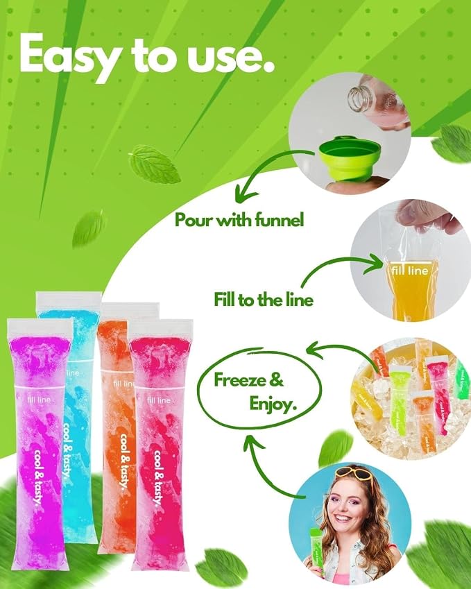 ANSMIO 150 Disposable Popsicle Mold Bags - Image 4