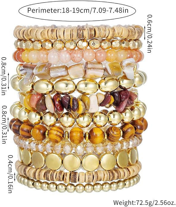Friendship Bracelets Boho Stackable Bracelets - Image 3