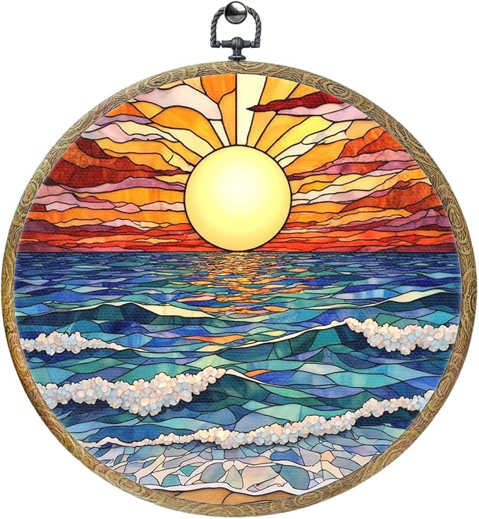 Colorful Boho Waves on The Beach Sunset Gifts by Unknown