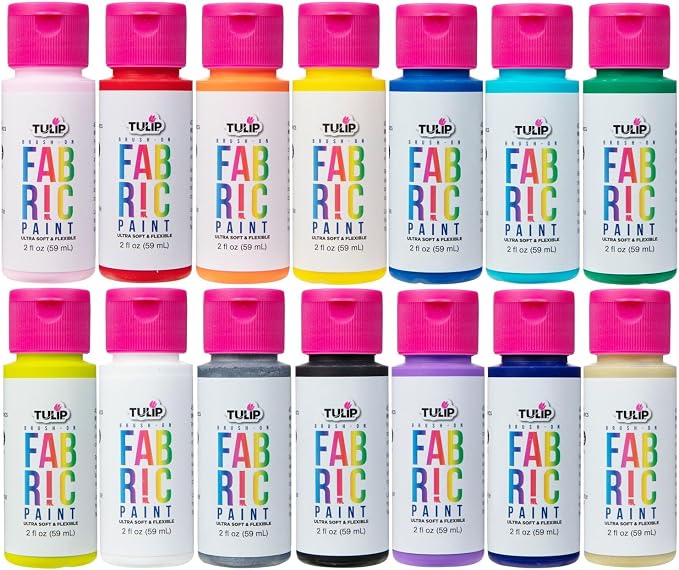 Tulip Brush-on Fabric Paints, 14 Colors 2 fl oz each - Image 4