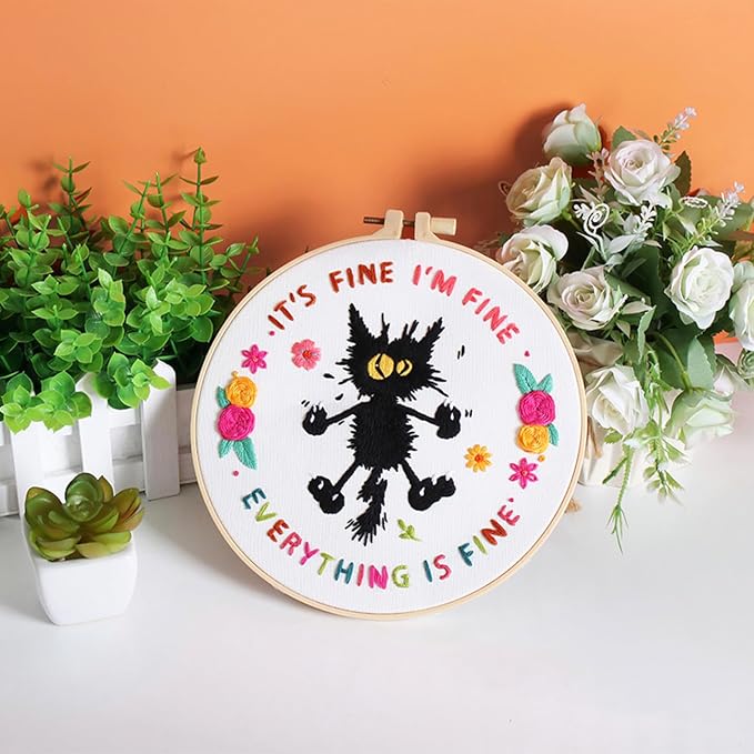 Louise Maelys Cute Cat Embroidery Kits - Image 6