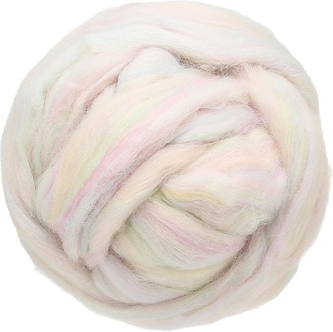 uxcell 3.53oz Wool Roving Yarn, Needle Felting Wool Fiber DIY Craft Needle Wet by uxcell