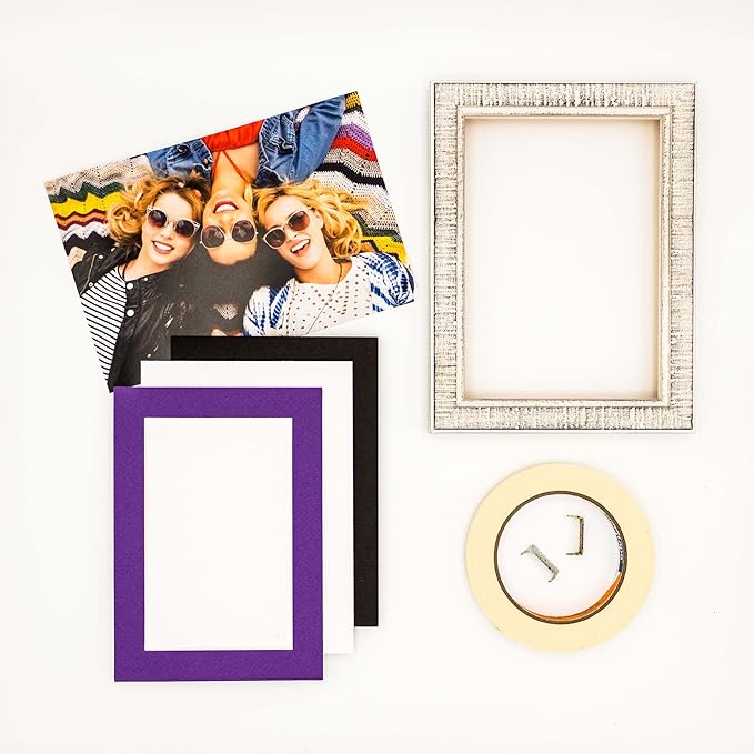 11x14 Mat for 8.5x11 Photo - Precut Purple Picture Matboard for Frames Measuring 11 x 14 Inches - Bevel Cut Matte to Display Art Measuring 8.5 x 11 Inches - Acid Free Pack of 100 MATS