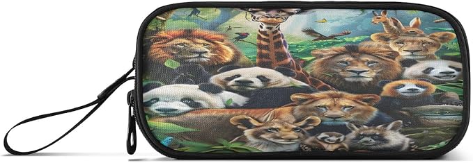 Animals Pencil Case Box Boys Girls Large Pencil Pouch Zipper Compartments Big - Image 6