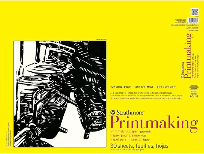 Strathmore 300 Series Lightweight Printmaking Pad, 18 by 24", 30 Sheets by StrathmorePaper