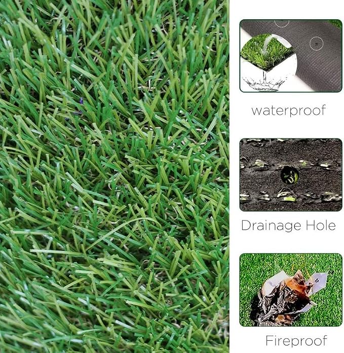 ALTRUISTIC Artificial Grass 12FTX28FT, Realistic Fake Grass Deluxe Turf - Image 4