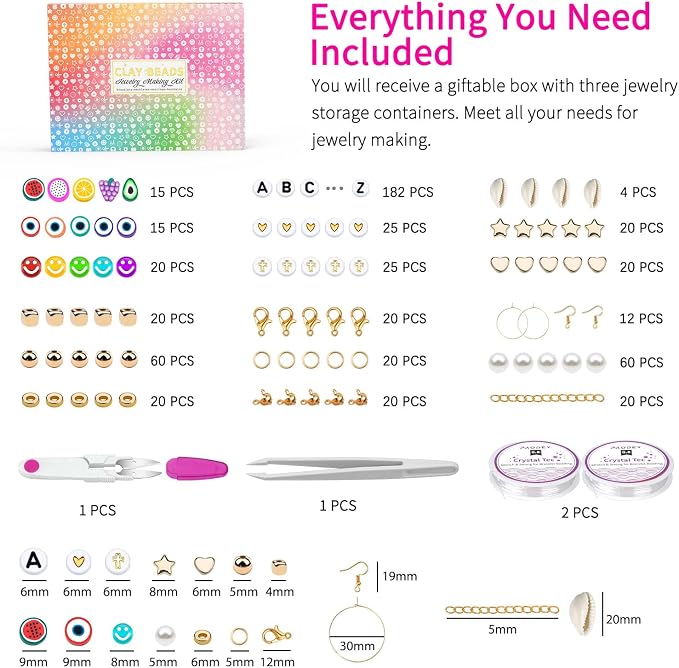 Sistenia Bracelet Making Kit, Friendship Bracelet Kit - Image 3