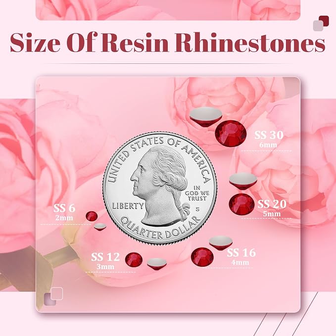 1500PCS 6mm Resin Rhinestones Bulk - Image 3