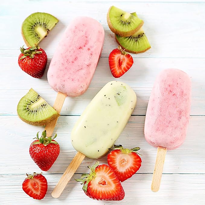 Ozera 2 Pack Popsicles Molds, Silicone Oval Homemade Cake Pop Molds | Reusable - Image 5