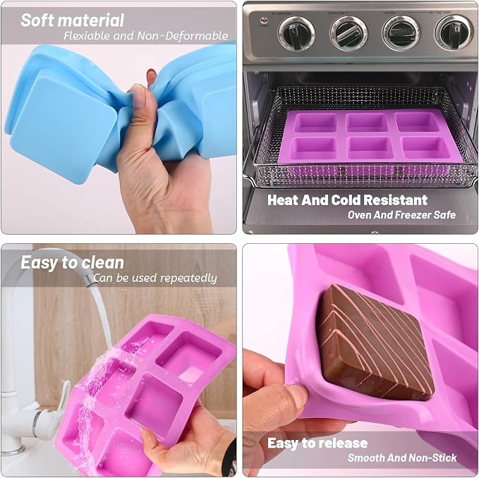 Sakolla 2 Pack Silicone Soap Molds - Image 4