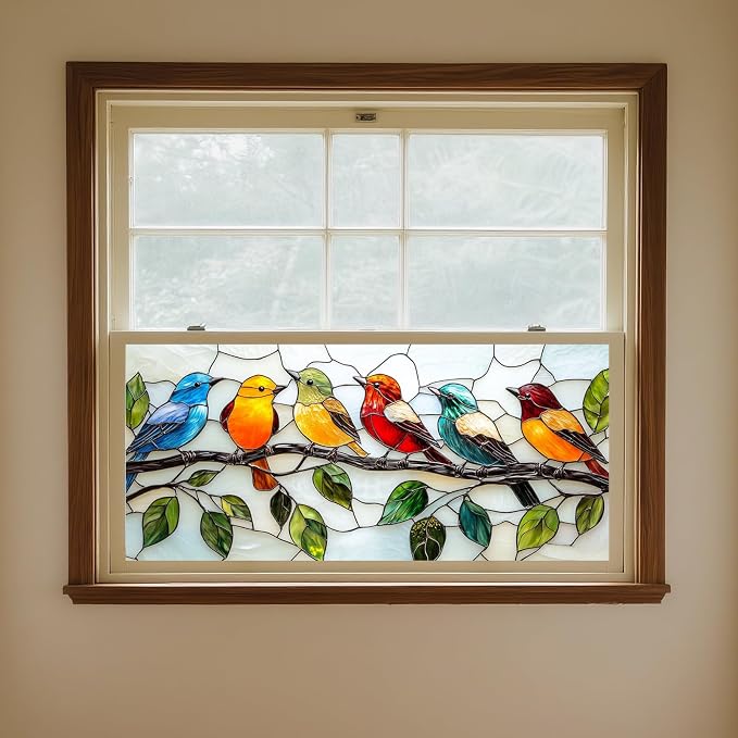 IVN Privacy Window Film 39.3x17.7 Inch Static Windows Cling | Decorative Window - Image 4