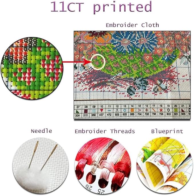 Tree Stamped Cross Stitch Kits - Image 6