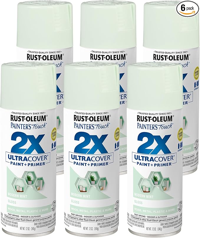 Rust-Oleum 329200-6PK Painter's Touch 2X Ultra Cover Spray Paint, 12 oz by Rust-Oleum
