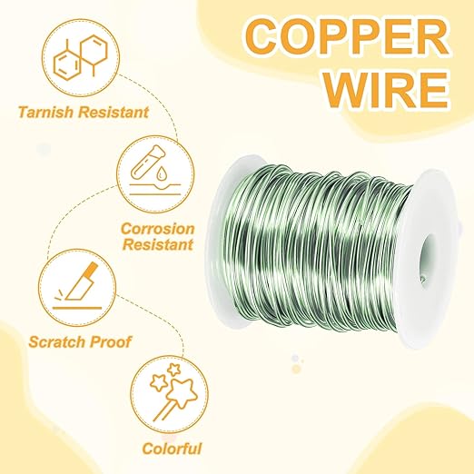 uxcell 12 Gauge / 2mm Anodized Aluminum Wire for Jewelry Craft Making, 102 Feet Bendable Flexible Wire for DIY Home Decor Gardening Sculpture, Grass Green