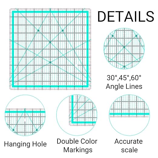 7 Quilting Rulers, Square Rulers - Image 3
