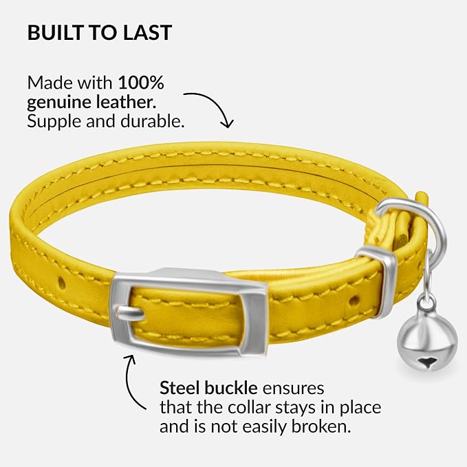 CollarDirect Leather Cat Collar - Image 2