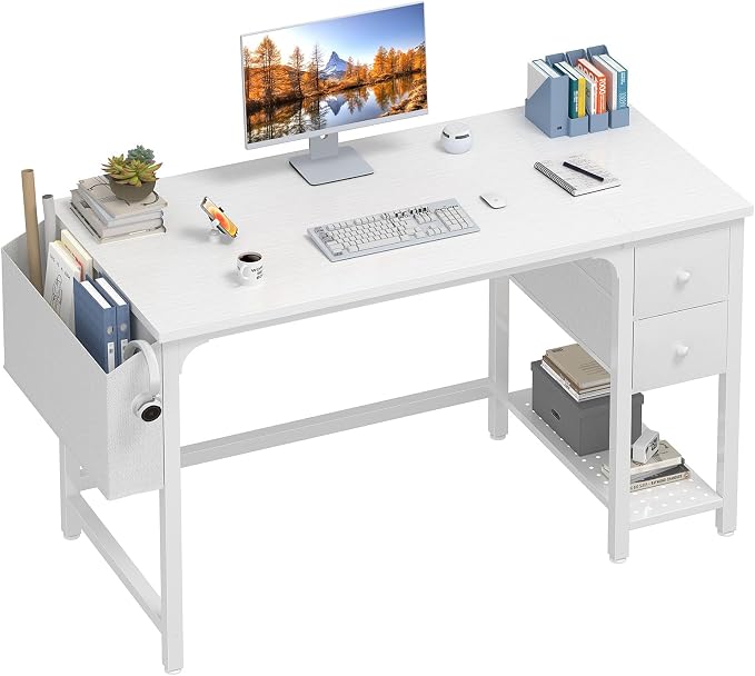 Lufeiya White Computer Desk by LUFEIYA