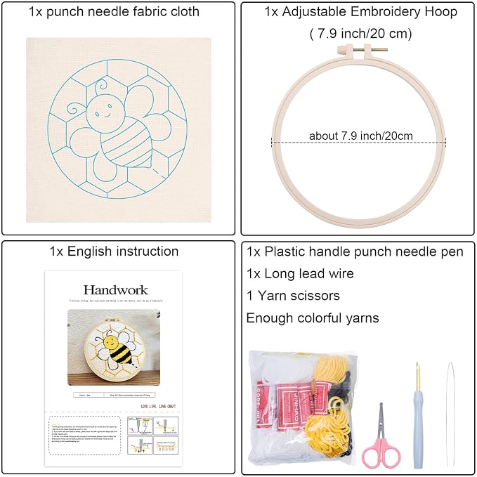 Louise Maelys Beginners Punch Needle kit, - Image 2