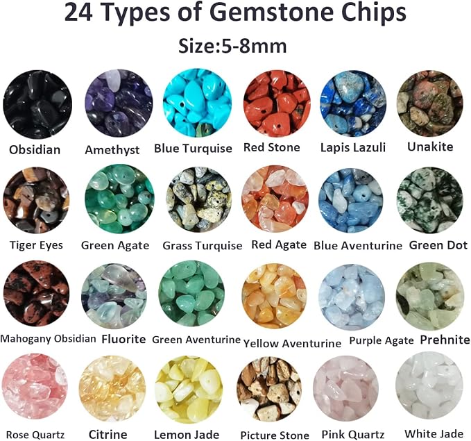 Gemstone Beads Natural Irregular Shaped Stone Chips Crystal Energy Healing Power - Image 2