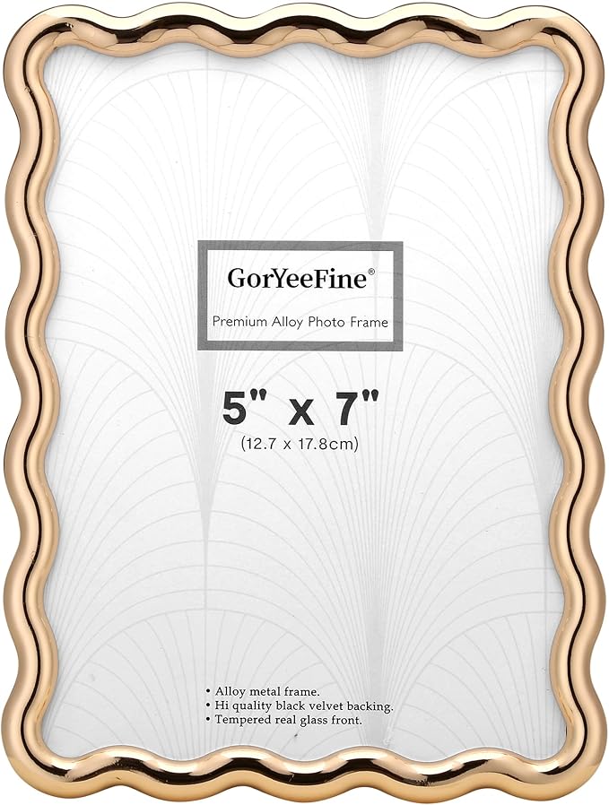 5x7'' Hi-End Zinc Alloy Gold Picture Frame by GorYeeFine