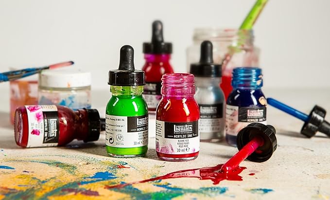 Liquitex Professional Acrylic Ink, 1-oz Jar, Vivid Lime Green - Image 5