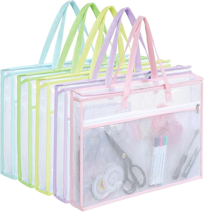Qozary 5 Pcs Sew Project Bags for Quilting-A3 Sewing Craft Organizer Storage by Qozary
