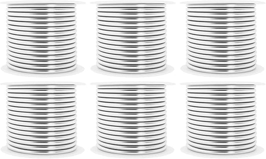 Mandala Crafts 10 Gauge Anodized Aluminum Craft Wire for Jewelry Making - 120 FT Colored Flexible Silver Combo Wire - Bendable for Bonsai Armature Crafting Sculpting