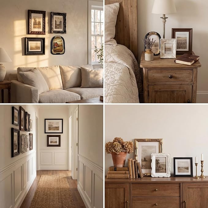 Kathfly 15 Pack Vintage Picture Frames - Image 4