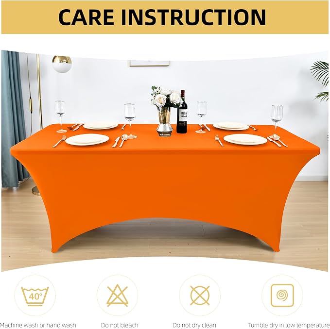 2-Pack 6ft Spandex Table Covers - Image 6