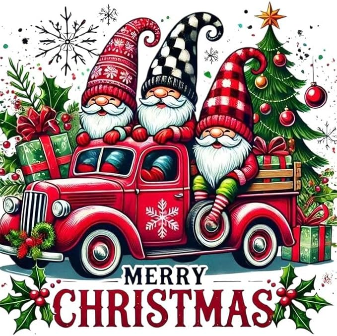 Christmas Gnomes Stamped Cross Stitch Kits by WUSARPLY