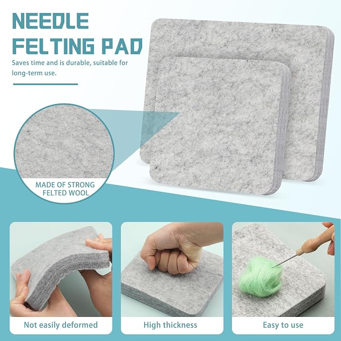 Mayboos Needle Felting Pad, 6x6 inch, Needle Felting Mat - Image 4