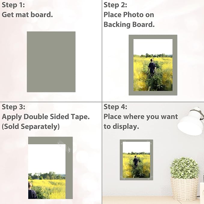 Golden State Art, 11x14 Matboard Mat Board Blanks - Assortment Color Uncut Mats for DIY Projects, Presentation Boards, Art Crafts (20 Pack)