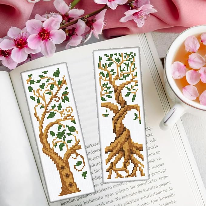 ORIGACH 6 Set Tree of Life Cross Stitch Bookmark Kit - Image 6