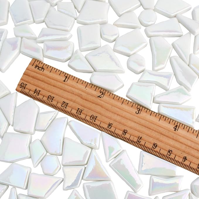 Youway Style Iridescent White Mosaic Tiles - Image 5