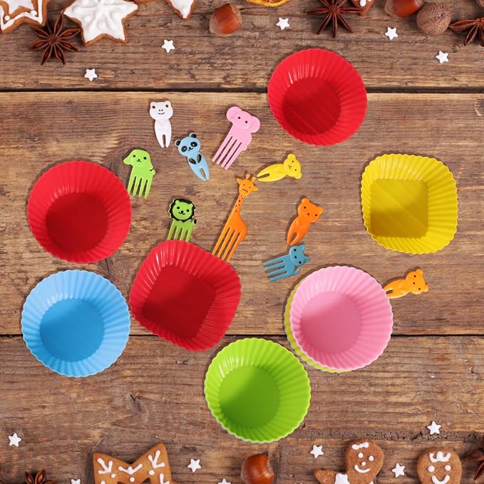 XANGNIER 60 Pcs Silicone Lunch Box Dividers - Image 5