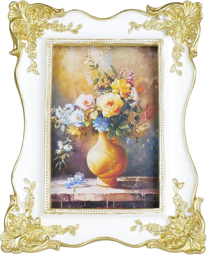 Cuspin 4x6 Picture Frame, Antique Baroque Style Frame - Image 9