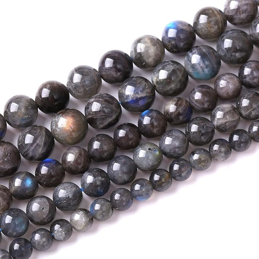 6mm 60pcs AAA Natural Labradorite Gemstone Beads for Jewelry Making Crystal Energy Stone Healing Power DIY Bracelet Necklace 15"