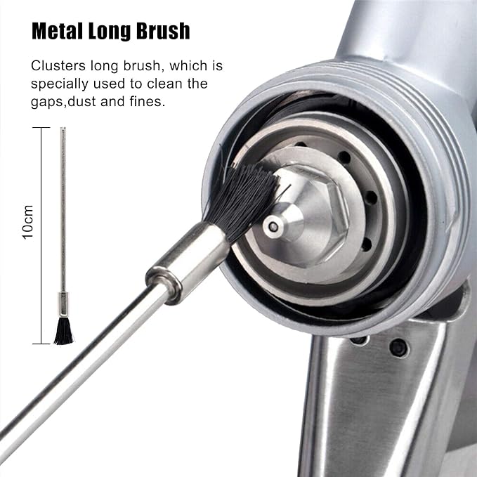 17pcs Multi-Purpose Spray Gun Cleaning Kit, Nylon Brushes Paint Gun Cleaning - Image 5